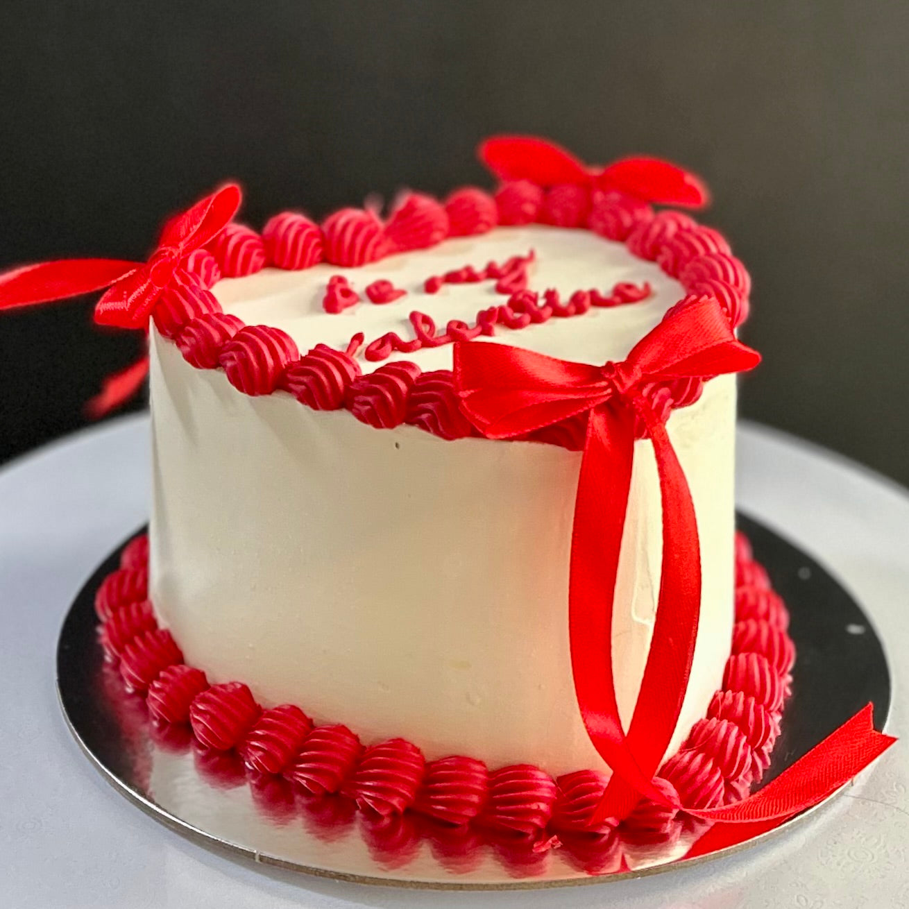 Valentine's Day Heart Cake