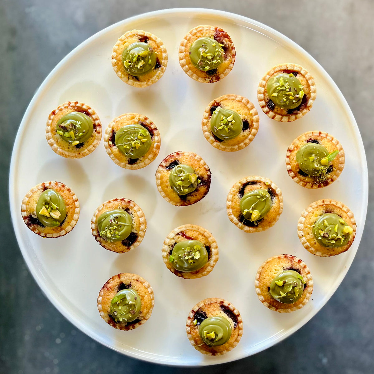Cherry & Pistachio Tart