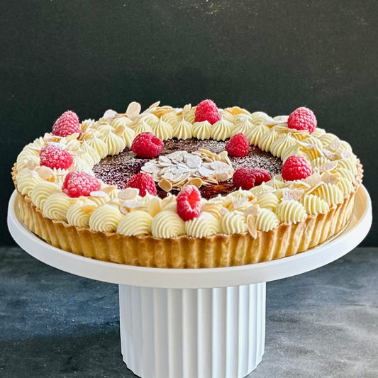 Raspberry & White Chocolate Tart
