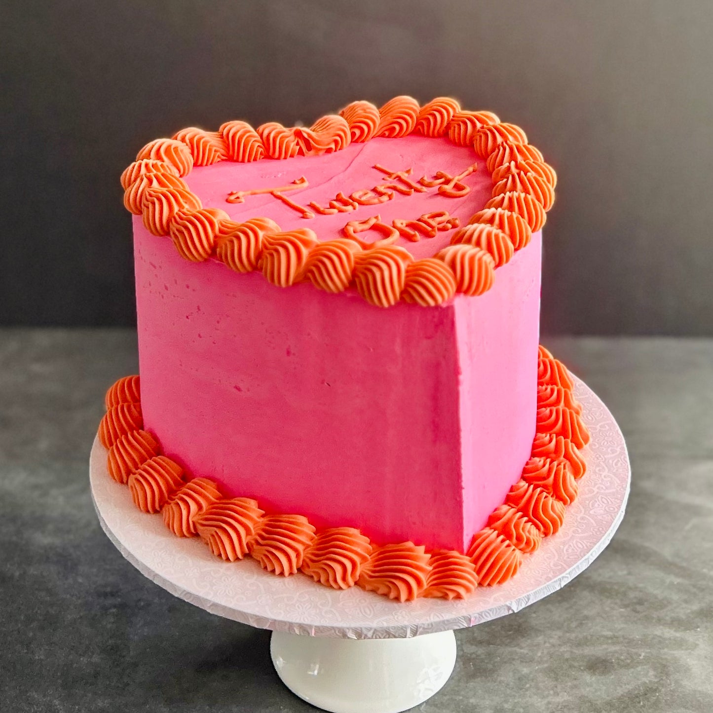 Shell Heart Cake
