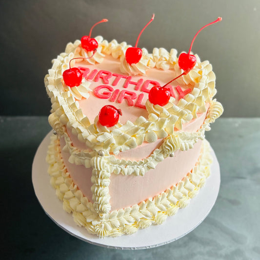 Vintage Heart Cake