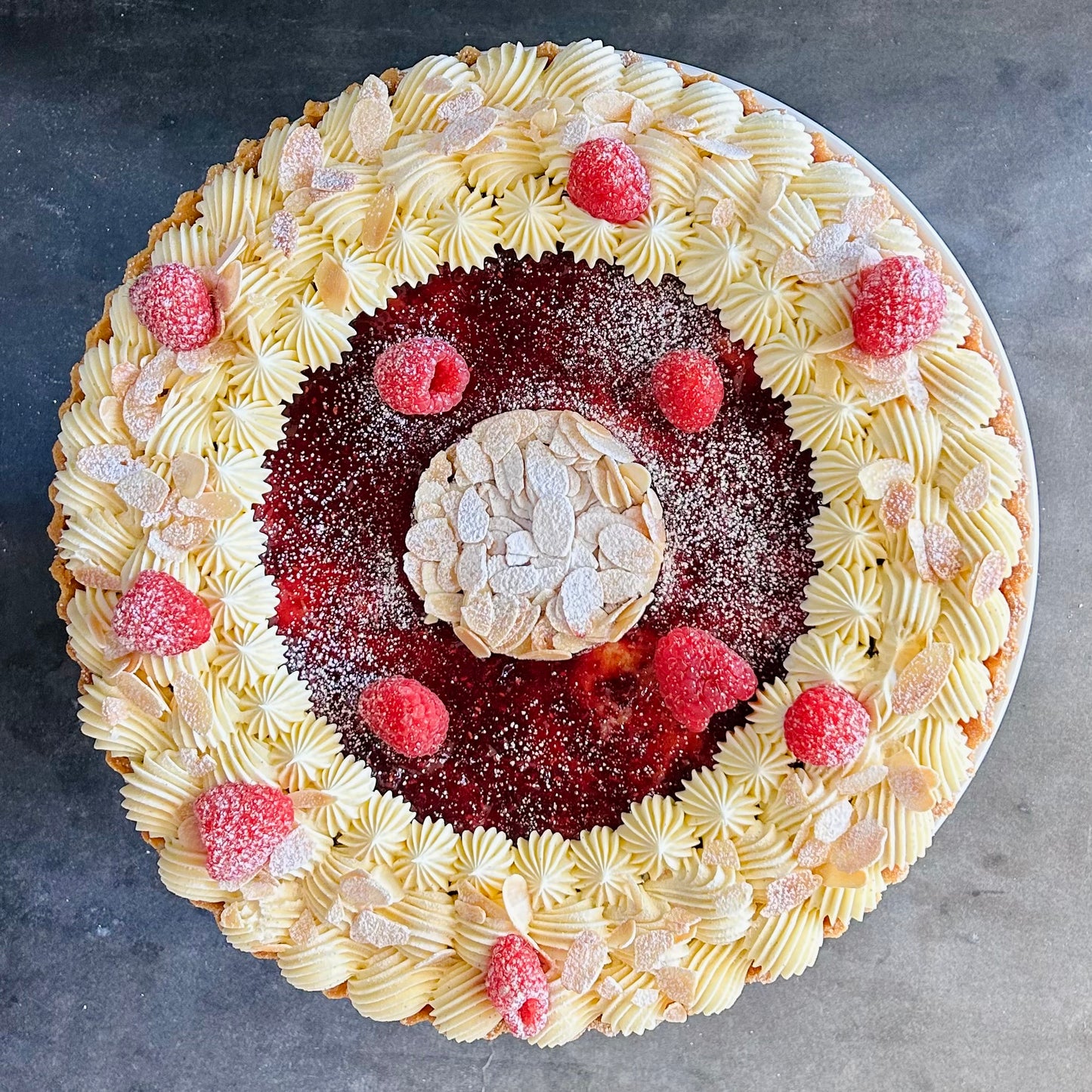 Raspberry & White Chocolate Tart