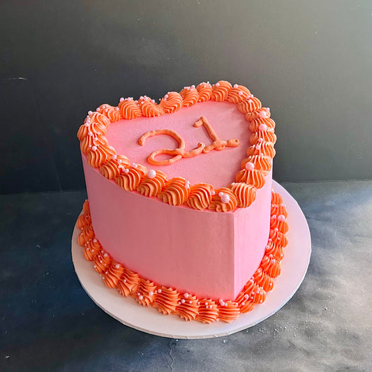 Shell Heart Cake