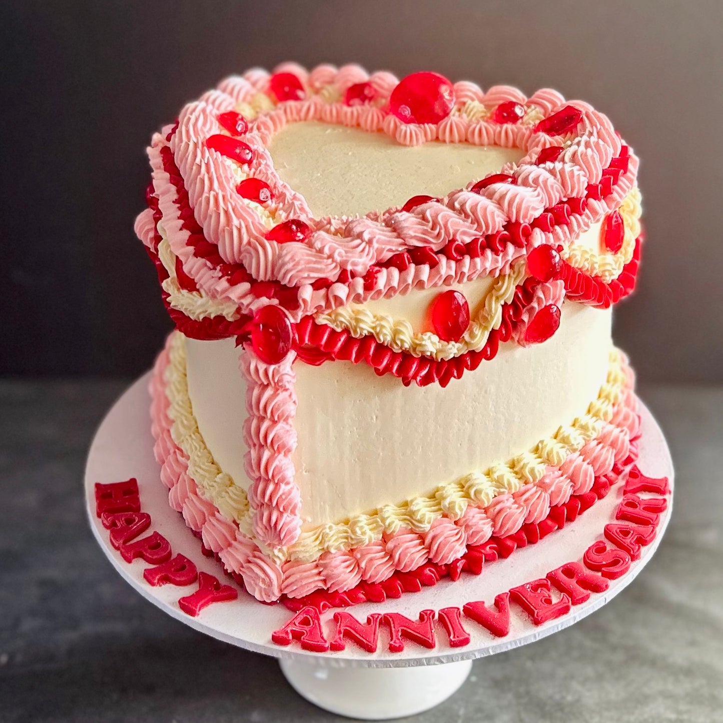 Vintage Heart Cake