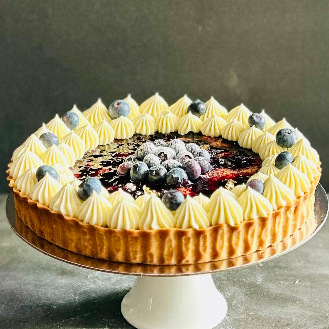 Blueberry & White Chocolate Tart