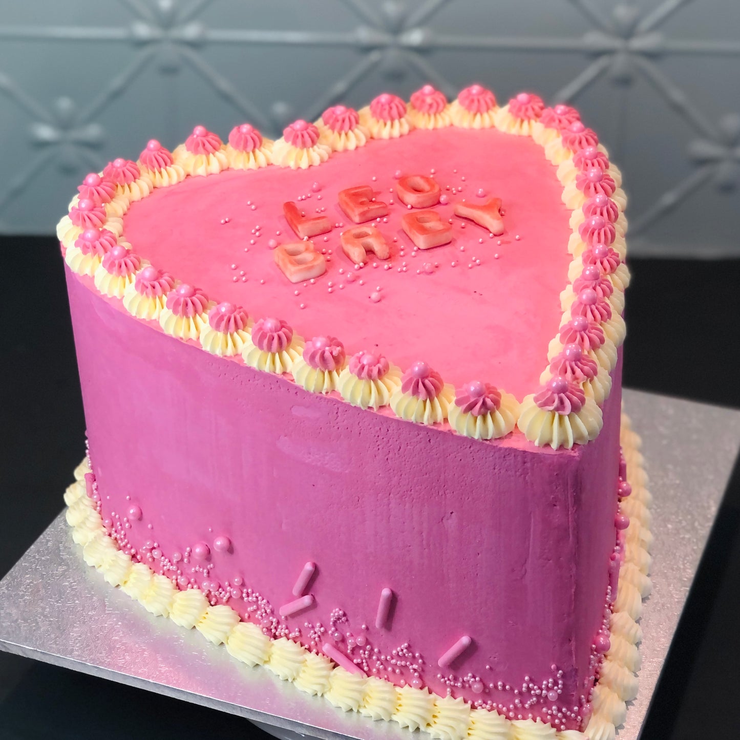Vintage Heart Cake