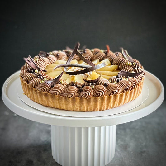 Spiced Poached Pear Tart