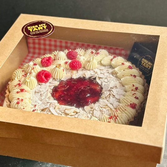 Raspberry & White Chocolate Tart