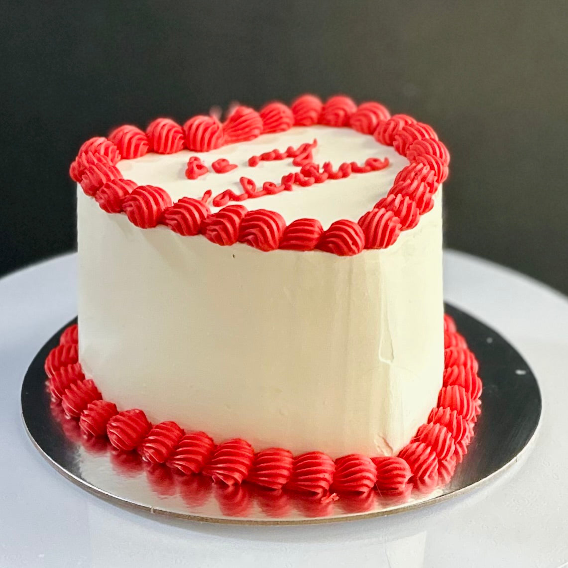 Valentine's Day Heart Cake